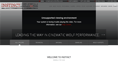 Desktop Screenshot of instinctforfilm.com