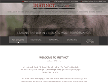 Tablet Screenshot of instinctforfilm.com